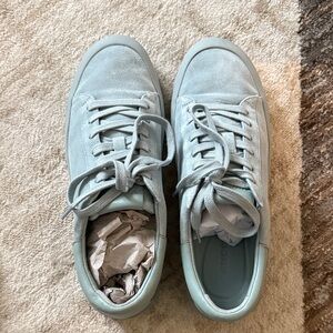 VINCE Light Blue Suede Sneakers
